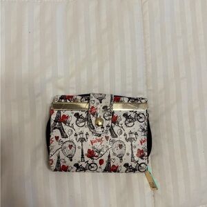 Stylish Women's Wallet with Red and Black Design